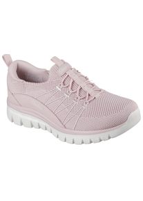 Slip-On Sneaker Skechers "GRACEFUL-PICTURE PERFECT", Damen, Gr. 38, rosa, Lederimitat, Textil, Schuhe Slip-On Sneaker, Freizeitschuh, Slipper in veganer Verarbeitung