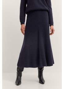 Strickrock Bugatti "Kaschmir-Mix", Damen, Gr. S, 390, marine, 40% Wolle, 30% Viskose, 20% Polyamid, 10% Kaschmir, R&ouml;cke Strickrock, weich, warm und elegant