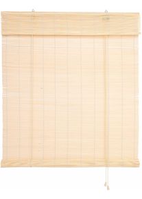 Seitenzugrollo Liedeco "Bambus" Gr. 2, beige (naturfarben), B:80cm H:160cm, Bambus, Rollos, Seitenzugrollo, Bambusrollo, Topseller