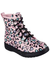 Schn&uuml;rstiefel Skechers "GRAVLEN - TOTALLY WILD", M&auml;dchen, Gr. 32, pink (pink, kombiniert), Synthetik, Schuhe Schn&uuml;rstiefel, mit Rei&szlig;verschluss