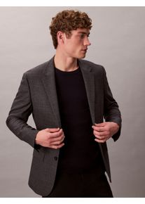Strickpullover Calvin Klein "LS 100% MERINO CREW 14GG", Herren, Gr. M, schwarz (schwarz sapphire), Strick, Obermaterial: 100% Wolle, unifarben, regular fit normal, Rundhals, eingesetzt gerader Abschluss, Pullover Strickpullover, Mit Rundhalsausschnitt, regular fit