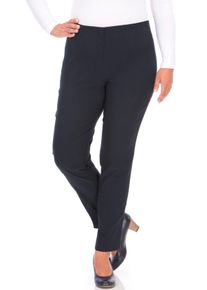 Stoffhose KjBRAND "Susie XS Ankle Bengaline", Damen, Gr. 54, N-Gr, blau (marine), Web, Obermaterial: 80% Viskose, 17% Polyamid, 3% Elasthan, unifarben, skinny fit kn&ouml;chellang, Hosen Stoffhose, Sommerhose mit Schlupfbund