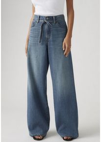 Levi's Straight-Jeans LEVI'S "XL STRAIGHT", Damen, Gr. 30, L&auml;nge 29, stop flaxing, Denim/Jeans, Obermaterial: 85% Baumwolle, 15% Leinen, unifarben, straight fit kn&ouml;chellang, Jeans Straight-Jeans, im Five-Pocket Style