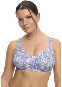 Entlastungs-BH SuSa "Print", Damen, Gr. 85, Cup G, rosa (rose, print), Obermaterial: 51% Polyester, 30% Baumwolle, 12% Elasthan, 7% Polyamid, BHs Entlastungs-BH, gen&auml;hte Cups, elastisch, breite Tr&auml;ger, ohne B&uuml;gel
