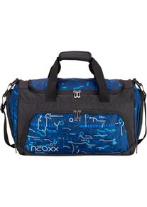 Sporttasche neoxx "Move", M&auml;dchen, Gr. B/H/T: 43cm x 26cm x 24cm, blau (next level), Polyester, Taschen Sporttasche, teilweise aus recyceltem Material