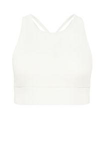 Sport-Bustier WINSHAPE "Functional Comfort Sport-BH SB103C", Damen, Gr. M, Normalgr&ouml;&szlig;en, cream, 85% Polyester, 15% Elasthan, BHs Sport-Bustier, mit R&uuml;cken-Applikation