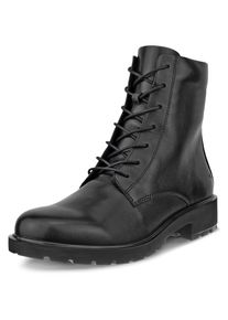 Schn&uuml;rstiefelette Ecco "METROPOLE VIENNA", Damen, Gr. 42, schwarz, Leder, Schuhe Schn&uuml;rstiefelette, Schn&uuml;rboots, Klassik-Stiefelette mit Dual-Fit-Innensohle