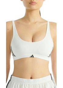 Bralette adidas Sportswear "Sport Active Essentials Cotton 3 Stripes", Damen, Gr. M, N-Gr, wei&szlig; (100, wei&szlig;), Single Jersey, Obermaterial: 95% Baumwolle, 5% Elasthan, BHs Bralette, weich, dehnbar und leicht, Jacquard-Logo-Tr&auml;ger