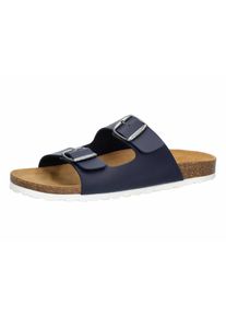 Pantolette Lico "Pantolette Bioline Man", Herren, Gr. 36, blau, Synthetik, Schuhe Pantolette