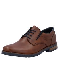 Schn&uuml;rschuh Rieker, Herren, Gr. 44, Synthetik Textil, braun (braun, used), Leder, Schuhe Schn&uuml;rschuh, mit Stretch, Freizeitschuh, Halbschuh, Schn&uuml;rschuh