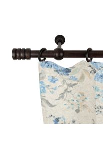 Gardinenstange SN DECO GROUP "Pisa", braun (wengefarben), L:440cm, Holzwerkstoff, Gardinenstangen, Gardinenstange, 28 mm, Holz, verschiedene L&auml;ngen und Farben, Komplettset