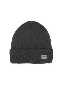 Strickm&uuml;tze CAPO, Herren, Gr. S/M, grau (anthrazit), Rippstrick, Wolle, M&uuml;tzen Strickm&uuml;tze, mit Merinowolle, atmungsaktiver Tragekomfort, gef&uuml;ttert