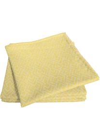 Stoffserviette Adam "Graphic Ventus Light" Gr. 1, gelb, B:30cm L:30cm, Obermaterial: 100% Baumwolle, Servietten, Stoffserviette