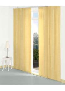 Schiebegardine WIRTH "Niederau" Gr. 1, gold (goldfarben), B:60cm H:145cm, Jacquard, Polyacryl, Polyester, Gardinen, Schiebegardine