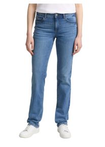 Straight-Jeans Tom Tailor "Alexa - Straight", Damen, Gr. 28, L&auml;nge 32, blau (light stone bright blau denim), Denim/Jeans, Obermaterial: 98% Baumwolle, 2% Elasthan. Futter: 65% Baumwolle, 35% Polyester, gerade lang, Jeans Straight-Jeans, in 5-Pocket-Form