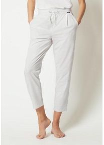 Schlafhose Skiny "Night In Mix & Match", Herren, Gr. 40, N-Gr, grau (quietgrau stripes), Sweatware, Obermaterial: 70% Baumwolle, 25% Polyester, 5% Elasthan, gestreift, Basic, Basic lang, Hosen Schlafhose, bequem, weich, Baumwollmix, mit Taschen und Bund