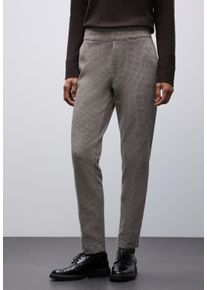 Stoffhose Street One "Style Bonny", Damen, Gr. 38, L&auml;nge 30, schwarzest braun, Web, Obermaterial: 61% Baumwolle, 37% Polyester, 2% Elasthan, unifarben, loose fit lang, Hosen Stoffhose, mit elastischem Bund