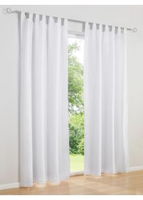 Vorhang HEINE HOME Gr. 3, wei&szlig;, B:140cm H:225cm, Polyester, Gardinen, Vorhang