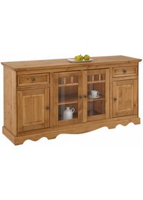 Sideboard OTTO HOME "Melissa", beige (natur gebeizt, gewachst), B:169cm H:85cm T:45cm, Sideboards, Sideboard, Kommode, Breite 169 cm