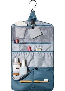 Kulturbeutel Deuter "WASH BAG II", M&auml;dchen, Gr. B/H/T: 30cm x 19cm x 4cm, blau (atlantic), Polyamid, Taschen Kulturbeutel, mit verstaubarem Haken, mit gro&szlig;er Rei&szlig;verschlusstasche