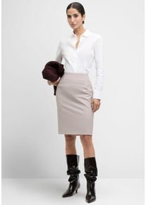 Bleistiftrock Cinque "CICONS", Damen, Gr. 40, beige, Web, Obermaterial: 53% Polyamid, 43% Schurwolle, 4% Elasthan, slim fit ca. Mitte Knie, R&ouml;cke Bleistiftrock, Mit Markenlabelpl&auml;ttchen