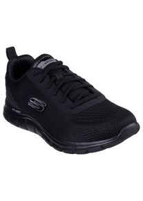 Schn&uuml;rschuh Skechers "TRACK-LESHUR", Herren, Gr. 41, schwarz (schwarz, schwarz), Lederimitat, Textil, Schuhe Schn&uuml;rschuh, Freizeitschuh, Trainingsschuh im Materialmix