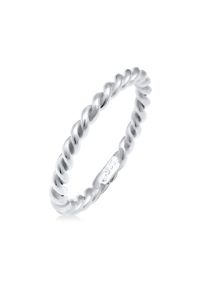 Silberring NENALINA "Ring Gedreht Kordel Spirale Basic Schlicht 925 Silber" Gr. 54, silber, Fingerringe, Damen, 54, Silber 925 (Sterlingsilber), Silberring