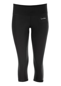 Leggings WINSHAPE "AEL202", Damen, Gr. XL, Normalgr&ouml;&szlig;en, schwarz, 80% Polyester, 20% Elasthan, Hosen Leggings, Capri-Leggings mit Anti-Rutsch-Effekt