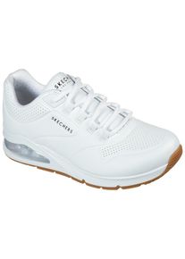Sneaker Skechers "UNO 2-AIR AROUND YOU", Damen, Gr. 39, wei&szlig;, Lederimitat, Textil, Schuhe Sneaker, mit Skech-Air Luftkammern, Freizeitschuh, Halbschuh, Schn&uuml;rschuh