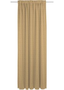 Vorhang Adam "Urban Cactus" Gr. 1, gelb (curry), B:142cm H:145cm, Jacquard, Baumwolle, Gardinen, Vorhang, aus 100% Bio-Baumwolle