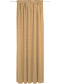 Vorhang Adam "Urban Cactus" Gr. 4, gelb (curry), B:142cm H:245cm, Jacquard, Baumwolle, Gardinen, Vorhang, aus 100% Bio-Baumwolle
