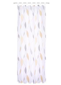 Vorhang Home Wohnideen "PAOLO" Gr. 1, gelb, B:140cm H:145cm, Voile, Polyester, Gardinen, Vorhang, Schlaufenschal PAOLO bedruckt
