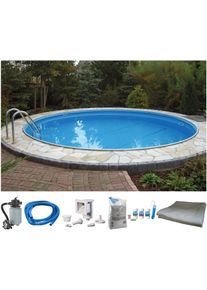 Rundpool MY POOL BWT "PREMIUM inkl. umfangreichem Zubeh&ouml;r", wei&szlig;, H:120cm &Oslash;:450cm, Schwimmbecken, Rundpool, H&ouml;he 120 cm, in verschiedenen Gr&ouml;&szlig;en erh&auml;ltlich