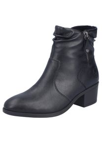 Stiefelette Rieker, Damen, Gr. 39, schwarz, Lederimitat, unifarben, Schuhe Stiefelette, Boots, Klassik-Stiefelette, Blockabsatz, mit slouchy Schaft