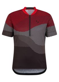 Radtrikot Ziener "NEMIC-Z", Herren, Gr. 46, rot, Obermaterial: 100% Polyester. Obermaterial 2: 90% Polyester, 10% Elasthan, Trikots Radtrikot