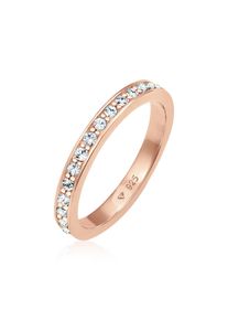 Silberring Elli "Ring Memoire Verlobung Kristalle 925 Silber" Gr. 56, rosa, Fingerringe, Damen, 56, Silber 925 (Sterlingsilber), Silberring