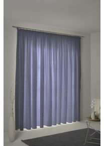 Vorhang Adam "Urban Cactus" Gr. 2, blau (royalblau), B:145cm H:175cm, Jacquard, Baumwolle (Bio-Baumwolle), Gardinen, Vorhang, aus 100% Bio-Baumwolle
