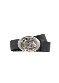 Lederg&uuml;rtel RETTUNGSRING G&Uuml;RTEL, Damen, Gr. 105, schwarz, B&uuml;ffelleder, G&uuml;rtel Lederg&uuml;rtel