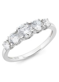 Fingerring Firetti "Schmuck Geschenk Silber 925 Silberring Verlobungsring" Gr. 59, silber (silberfarben, kristallwei&szlig;), Fingerringe, Damen, 59, Silber 925 (Sterlingsilber), 2,8mm, Fingerring, mit Zirkonia (synth.)