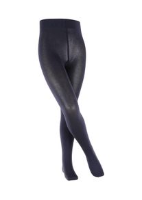 Strickstrumpfhose Falke "Cotton Touch", M&auml;dchen, Gr. 98/104, blau (schwarz navy), Obermaterial: 56% Baumwolle, 36% Polyamid, 8% Elasthan, unifarben, elastisch, Strumpfhosen Strickstrumpfhose, in eleganter Optik, atmungsaktiv