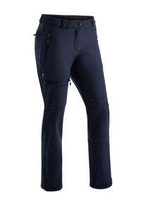 Softshellhose Maier Sports "Adakit W", Damen, Gr. 72, Langgr&ouml;&szlig;en, blau (dunkelblau), Vorderseite: 92% Polyester, 8% Elasthan / R&uuml;ckseite: 100% Polyester, Hosen Softshellhose, Damen Trekkinghose, atmungsaktive Outdoorhose, Regular Fit