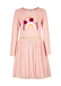 Sommerkleid happy girls "dress", M&auml;dchen, Gr. 104, EURO-Gr&ouml;&szlig;en, rosa (dusty rose), Stoff, 100% Baumwolle, normal, Kleider Sommerkleid