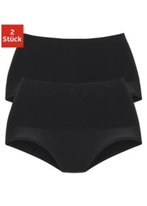 Formslip Petite Fleur, Damen, Gr. 32/34, schwarz, Obermaterial: 65% Baumwolle, 20% Elasthan, 15% Polyamid, unifarben, Unterhosen Formslip, aus elastischer Baumwolle, Shape wear