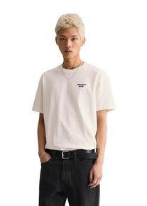 Marc O'Polo T-Shirt MARC O'POLO DENIM, Herren, Gr. S, wei&szlig; (silky wei&szlig;), Jersey, Obermaterial: 100% Baumwolle, bedruckt, relaxed fit normal, Rundhals, Shirts T-Shirt, relaxed fit mit R&uuml;ckenprint