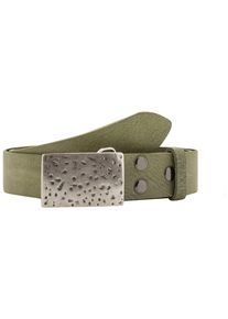 Lederg&uuml;rtel RETTUNGSRING G&Uuml;RTEL, Damen, Gr. 105, gr&uuml;n, Leder, unifarben, G&uuml;rtel Lederg&uuml;rtel, mit austauschbarer Schlie&szlig;e &raquo;Wolke Silber&laquo;