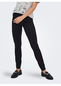 Skinny-fit-Jeans Only "ONLRAY HIGH WAIST SKINNY DNM BOX", Damen, Gr. M (38), L&auml;nge 32, schwarz, Denim/Jeans, Obermaterial: 69% Baumwolle, 29% Polyester, 2% Elasthan, unifarben, skinny fit, Jeans Skinny-fit-Jeans