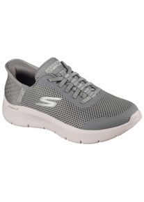Slip-On Sneaker Skechers "GO WALK FLEX-GRAND ENTRY", Damen, Gr. 42, gr&uuml;n (olivgr&uuml;n), Textil, Schuhe Slip-On Sneaker, Slipper mit Slip-ins zum Schlupfen