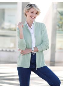 Strickjacke Classic Basics, Damen, Gr. 44, gr&uuml;n (kalkmint), 100% Polyacryl, unifarben, Strickjacken Strickjacke