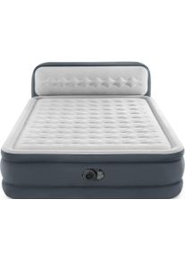 Luftbett Intex "DuraBeam UltraPlushHeadboard" Gr. 152, grau, Luftbetten, B/H/L: 152cm x 46cm x 236cm, PVC, Viskose, Luftbett, B:152cm H:46cm L:236cm