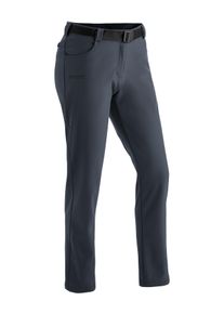 Funktionshose Maier Sports "Perlit W", Damen, Gr. 25, Kurzgr&ouml;&szlig;en, grau, Vorderseite: 92% Polyester, 8% Elasthan. R&uuml;ckseite: 100% Polyester, Hosen Funktionshose, warme Damen Softshellhose, Winter Outdoorhose, winddicht, Regular Fit
